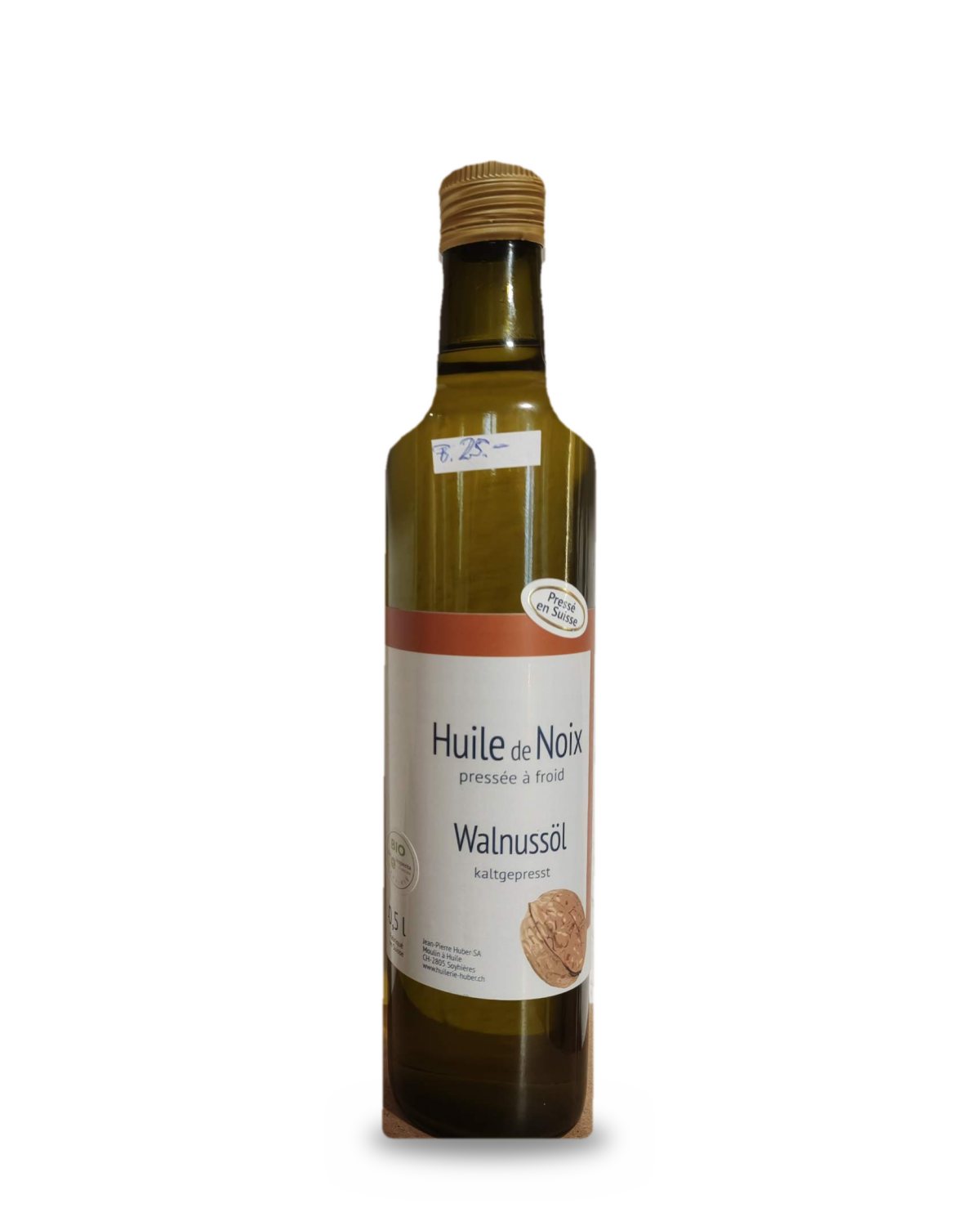 Huile de noix bio pressée à froid, 0,5 l